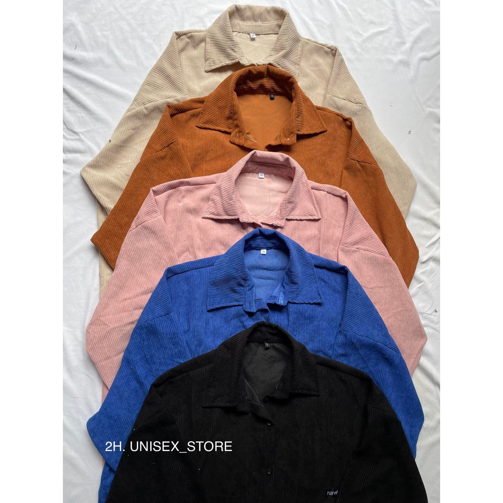 ÁO SƠ MI NHUNG TĂM VINTAGE FORM RỘNG UNISEX 2H.UNISEX_STORE