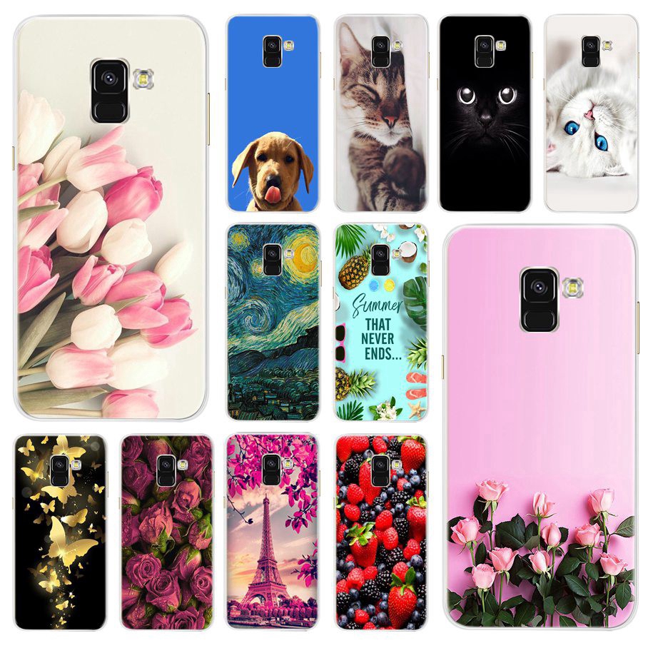 Ốp điện thoại Tpu mềm thời trang cho Samsung Galaxy A8 A8 Plus 2018 chất lượng cao