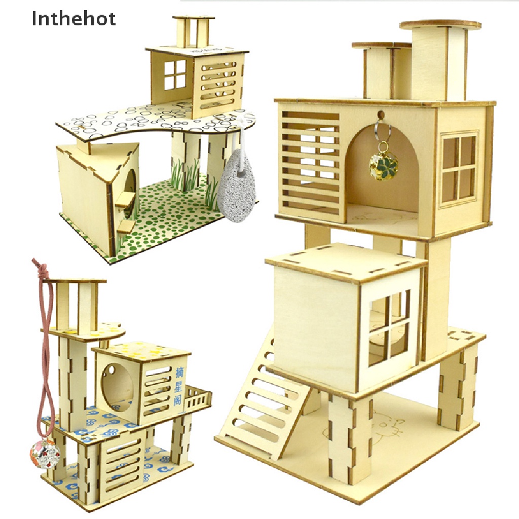 Bộ Đồ Chơi Bằng Gỗ Độc Đáo Cho Chuột hamster