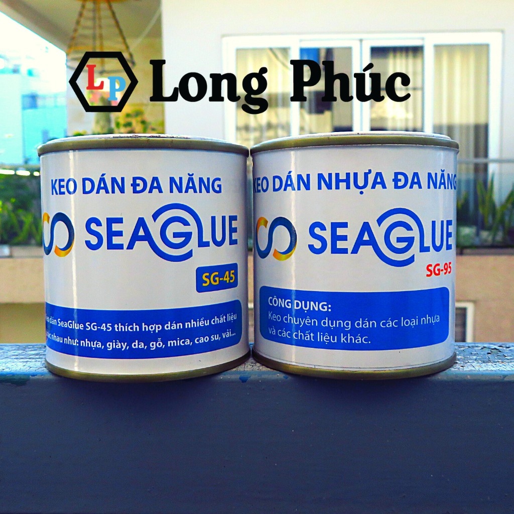 [FreeShip 50k] Keo Dán Chịu Nhiệt SeaGlue SG-45| Trong Suốt, Chịu Nước, Dính Chắc | lọ 300gr | long phúc shop