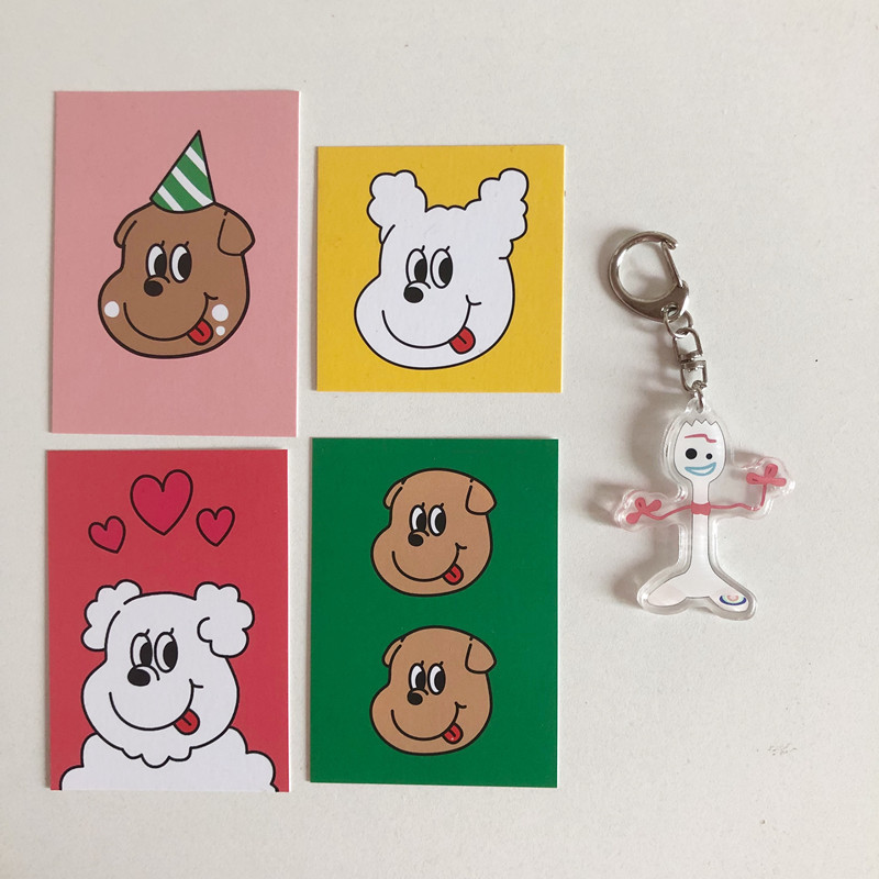 Móc khóa mặt hình hoạt hình Snoopy Charlie
