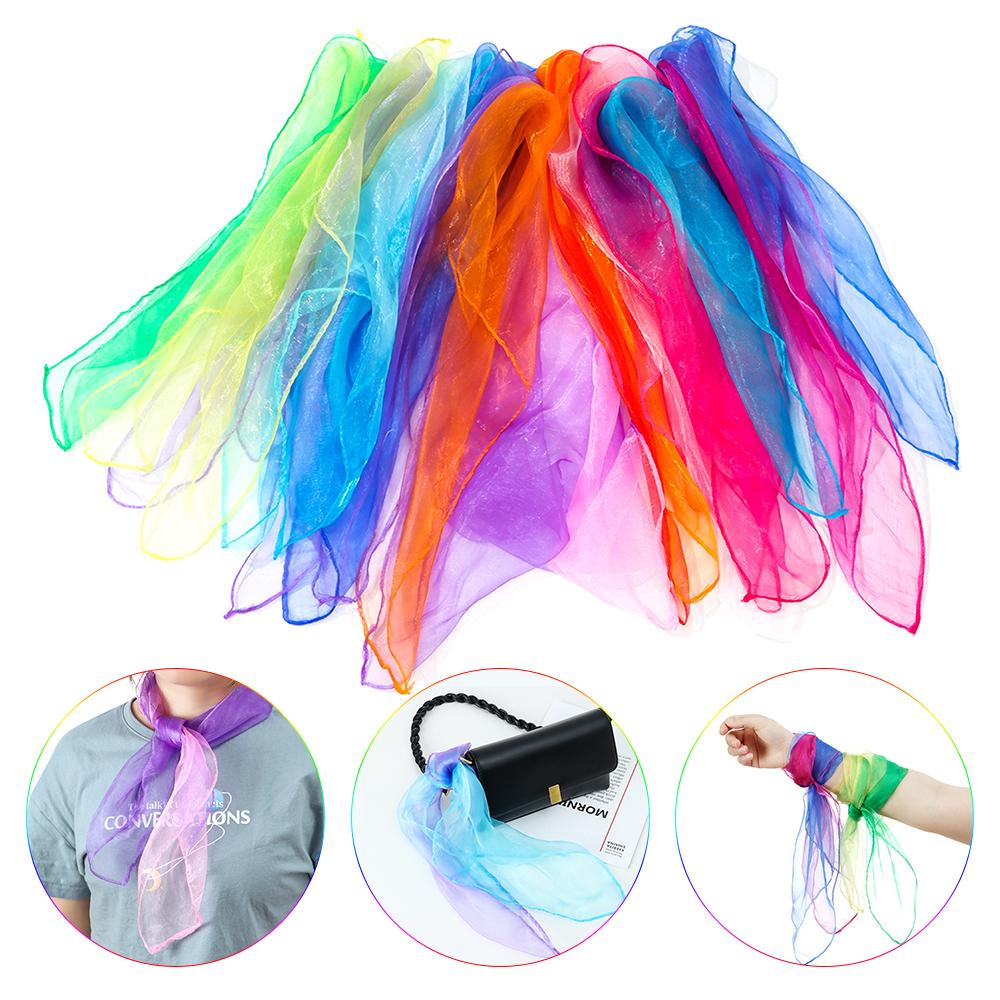 Luol Khăn Choàng Cổ Màu Sắc Gradient Đa Chức Năng Để Biểu Diễn Nhảy Múa Biểu Diễn Cho Bé