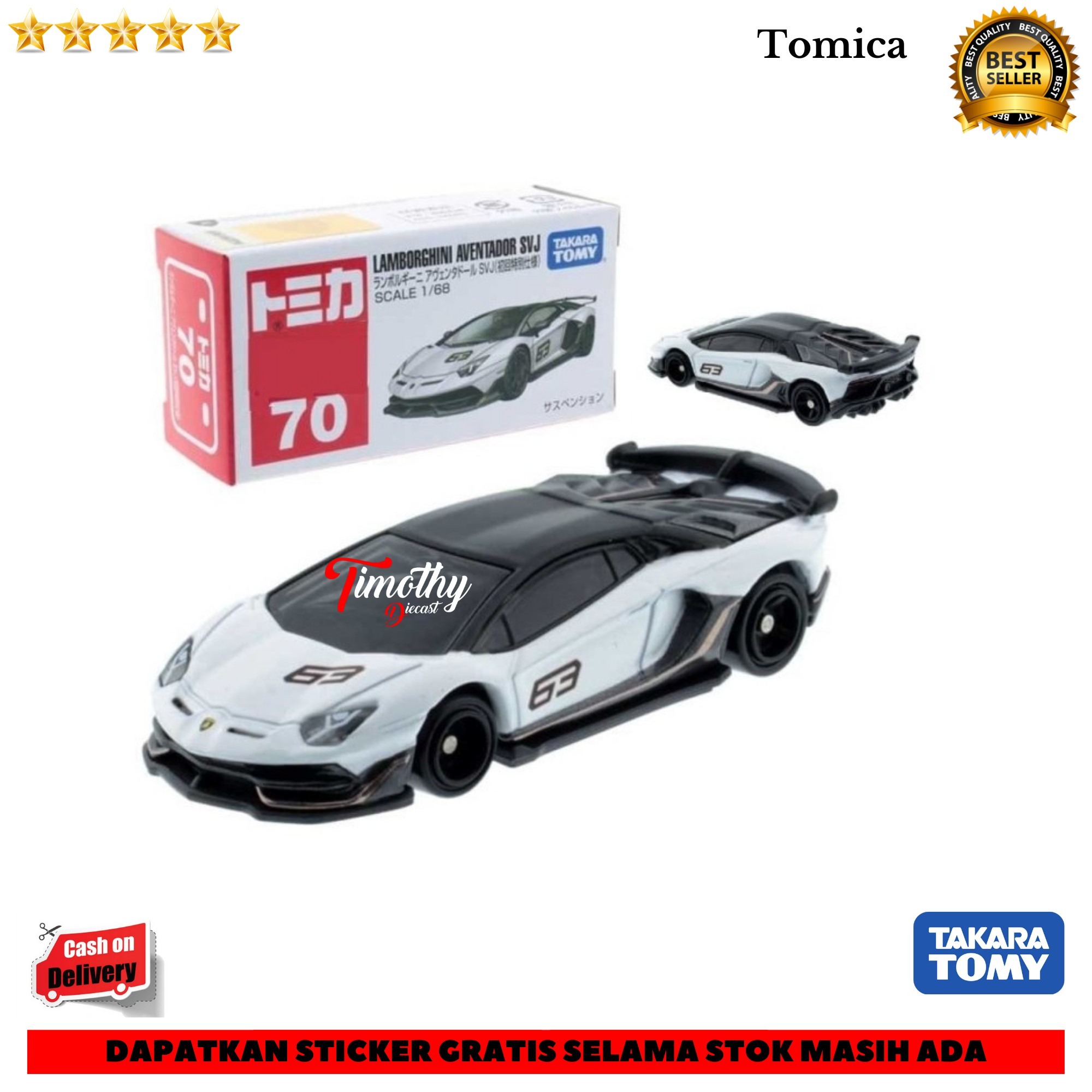 Mô Hình Xe Hơi Lamborghini Aventador Svj Takara Tomy Tomica 70