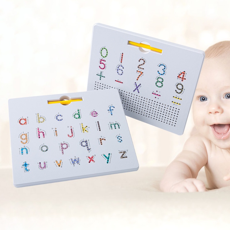 Bảng Viết Nam Châm In Chữ ABC Giáo Dục Sớm Cho Bé