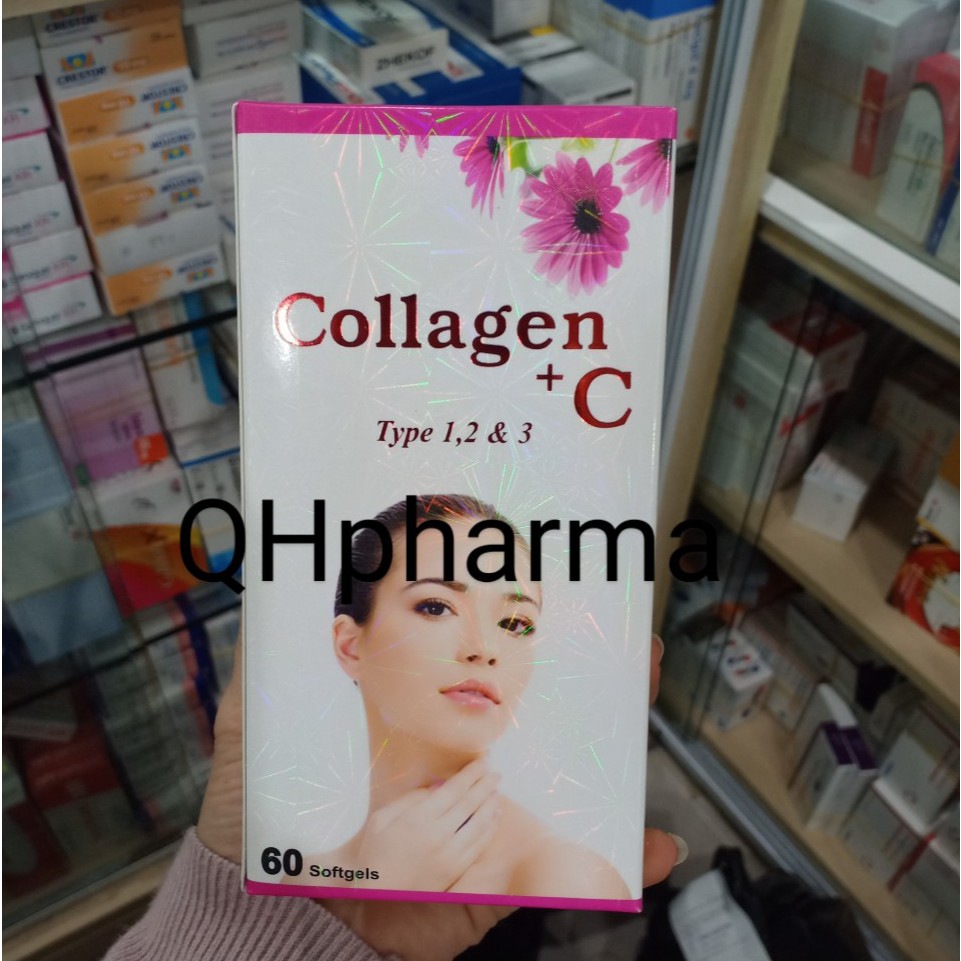 Viên uống COLLAGEN +C Type 1,2,3 giúp đẹp da,giảm sạm nám,lão hóa da