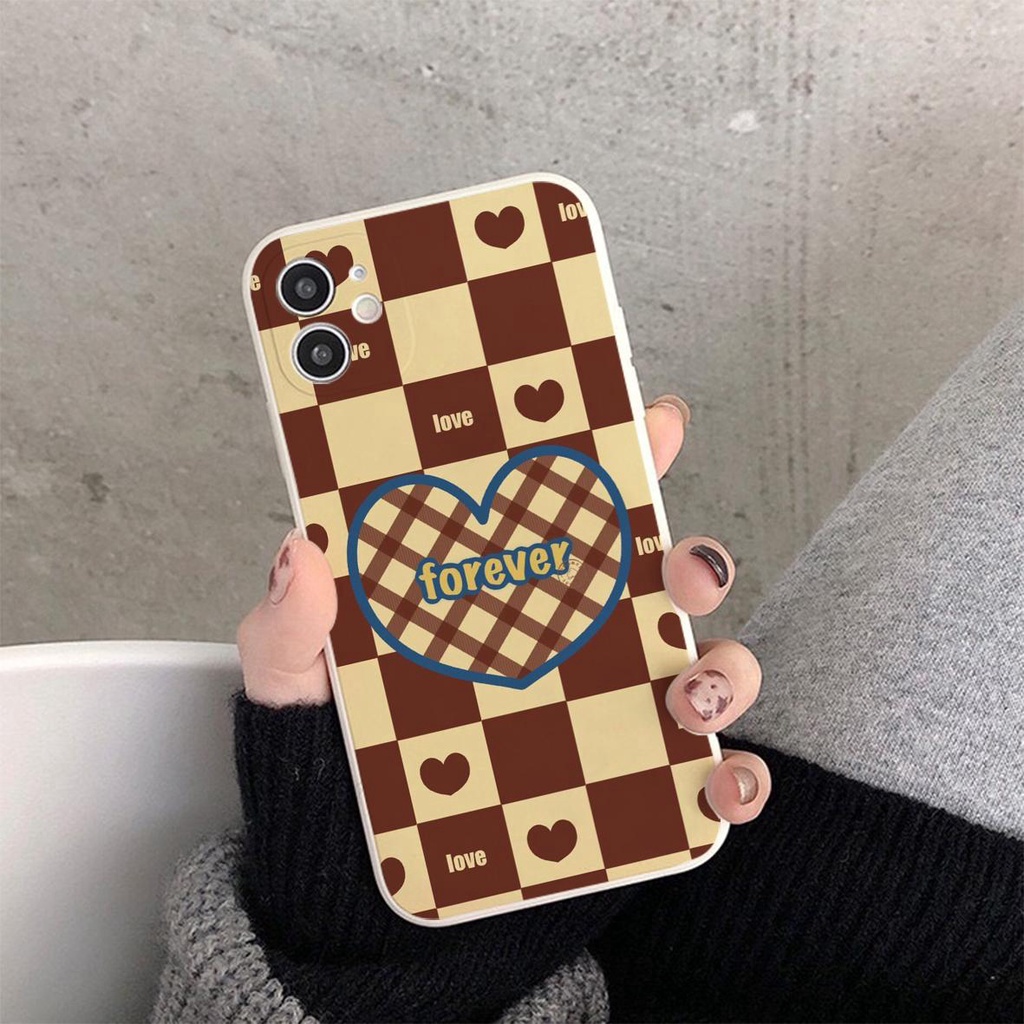 Ốp iPhone viền vuông cute dễ thương T31
