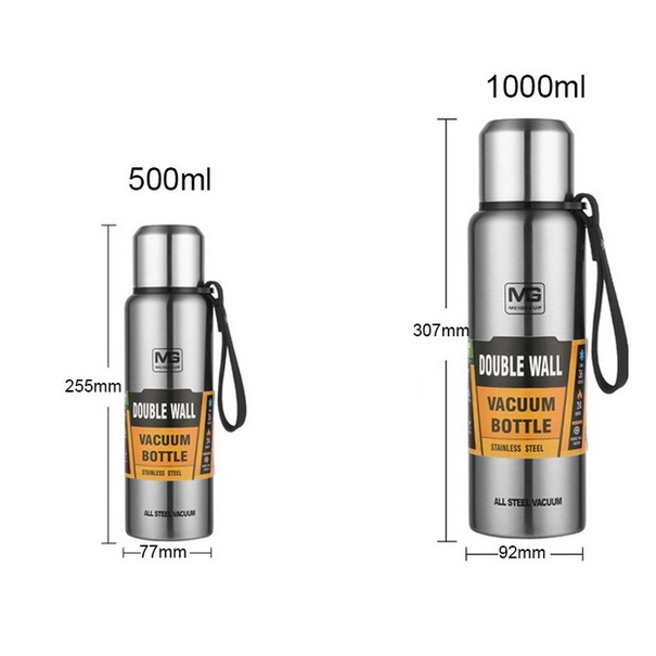 Bình giữ nhiệt nóng lạnh DOUBLE WALL  500ML / 1000ML inox chất lượng - binh giư nhiet inox