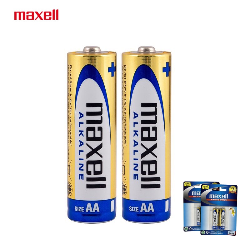 Pin AA Maxell Alkaline 1.5V vỉ 2 viên