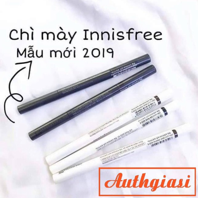 Chì kẻ mày Innisfree Auto EyeBrow Pencil hai đầu dễ kẻ, lên màu đẹp