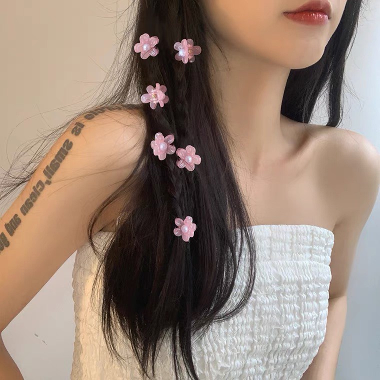 Set kẹp tóc mái nhựa hoa thỏ tim nhí nhựa xịn hàng đẹp cao cấp TIMSTORE phụ kiện thời trang hàn quốc