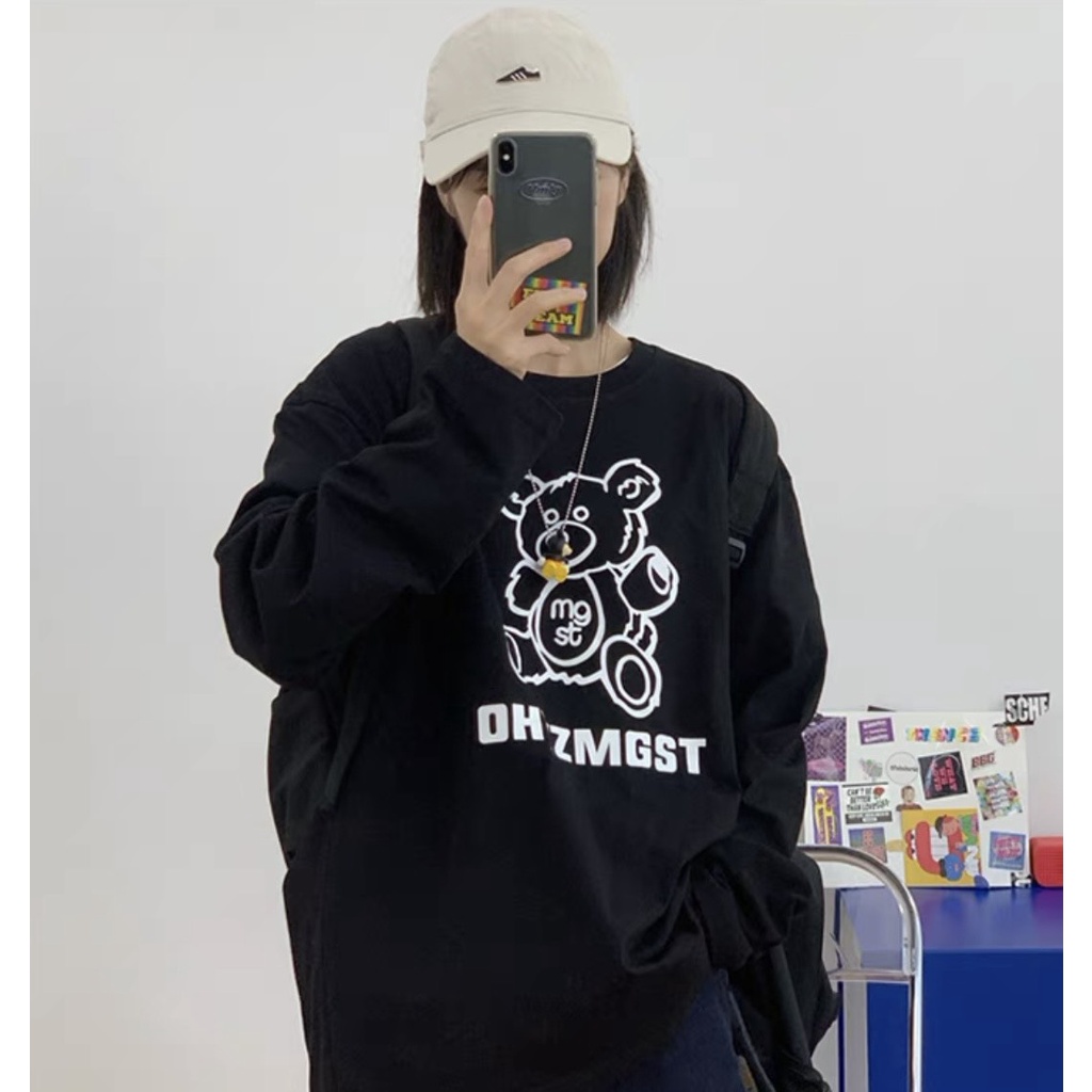 Áo thun tay dài form rộng NEKO.SG, Áo thun Streetwear Ulzzang SWT25