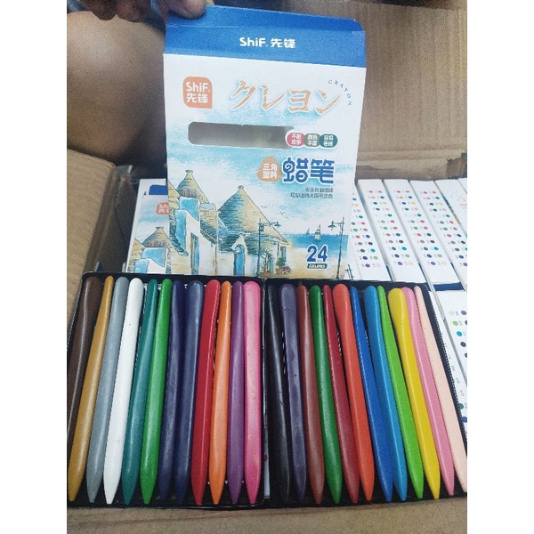 sáp hữu cơ 18 màu dài đẹp tươi sáng