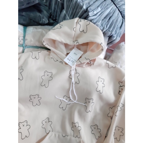 Áo nỉ hoodie in hình Gấu cực kute.hangtotgiare98 | BigBuy360 - bigbuy360.vn