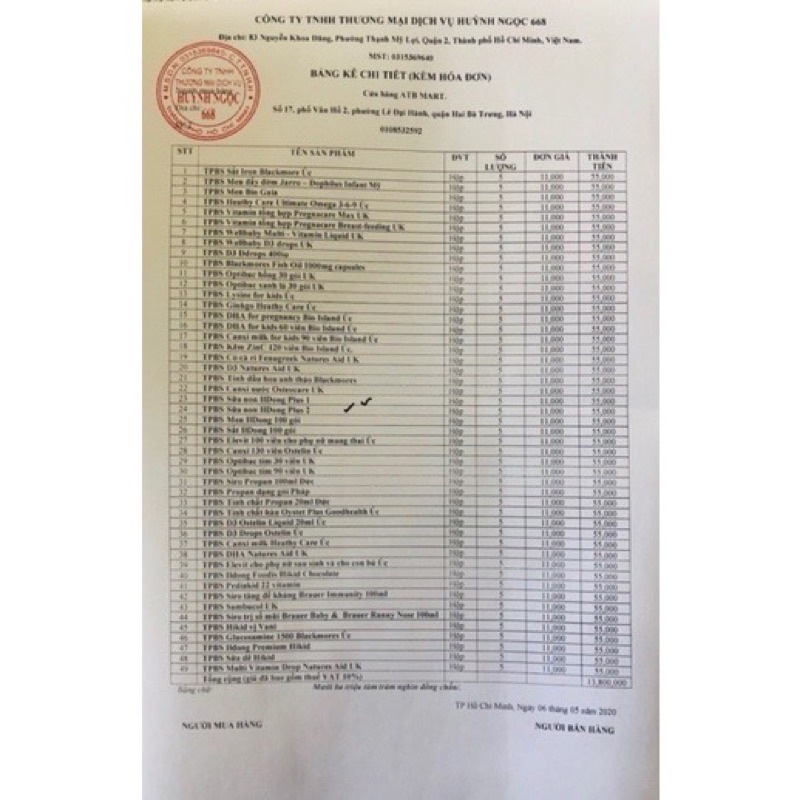 Men Vi Sinh Hàn Quốc ILDong Cho Trẻ Từ Sơ Sinh, 100 gói