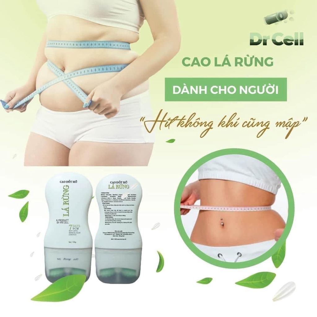 Thanh lăn tan mỡ cao lá rừng Dr Cell tan hết mỡ thừa vùng bắp đùi, tay, chân 150g SAN27