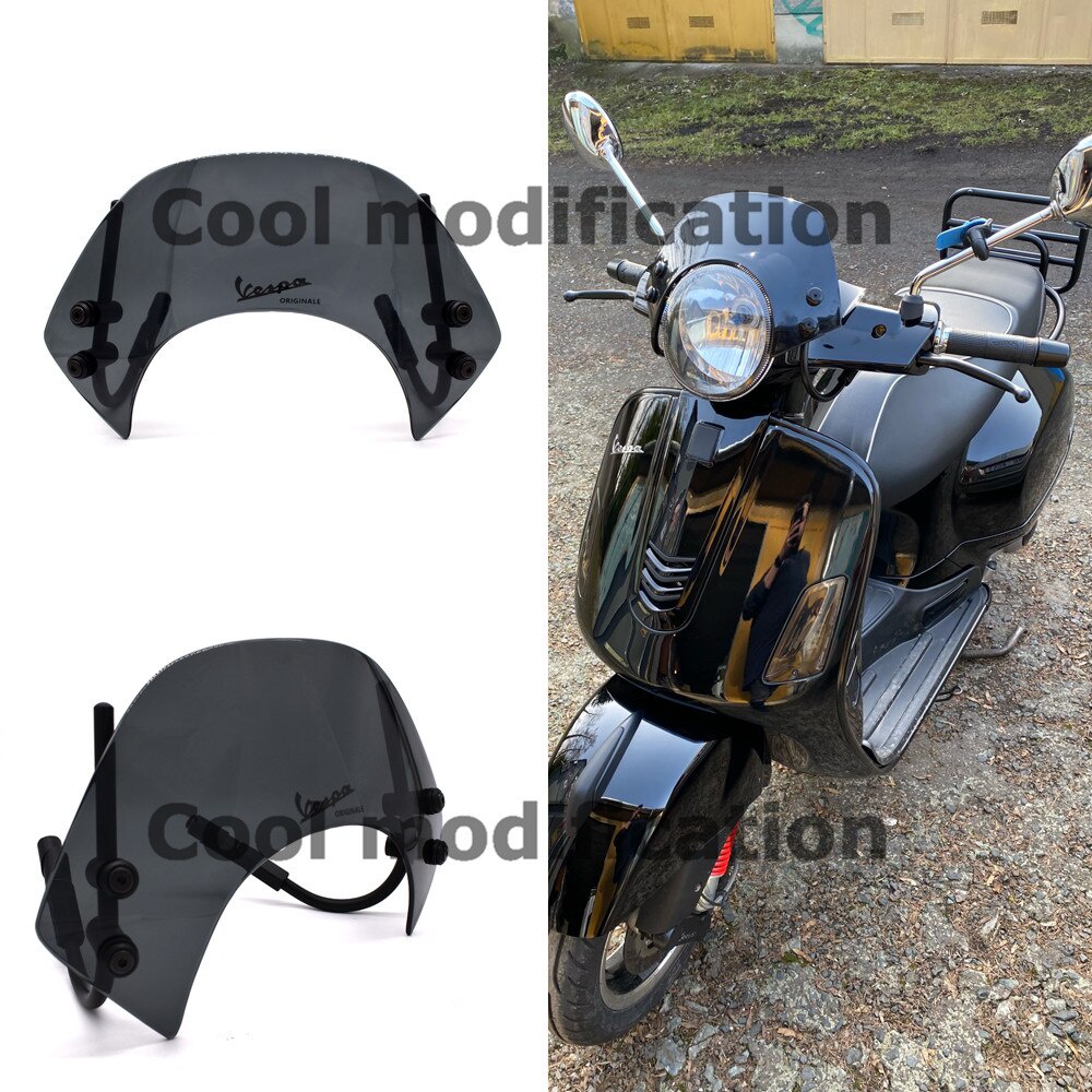 Kính Chắn Gió Bằng Acrylic Gắn Phía Trước Xe Máy Piaggio Vespa GTS 250 300 2013-2021