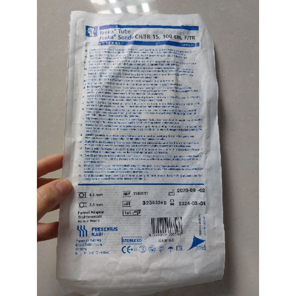 FREKA  TUBE 15Fr   silicone- Dây nuôi ăn mũi dạ dày bằng
