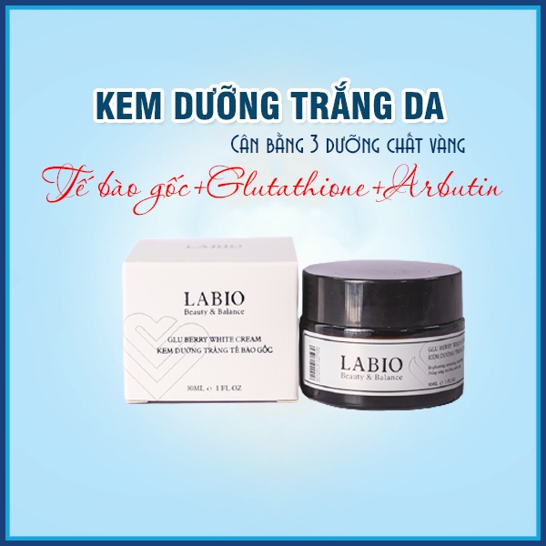 Kem Dưỡng Trắng Tế Bào Gốc LABIO Glutathione 30ml - Trẻ Hóa Da An Toàn Với Retinol Công Nghệ Bọc Hạt