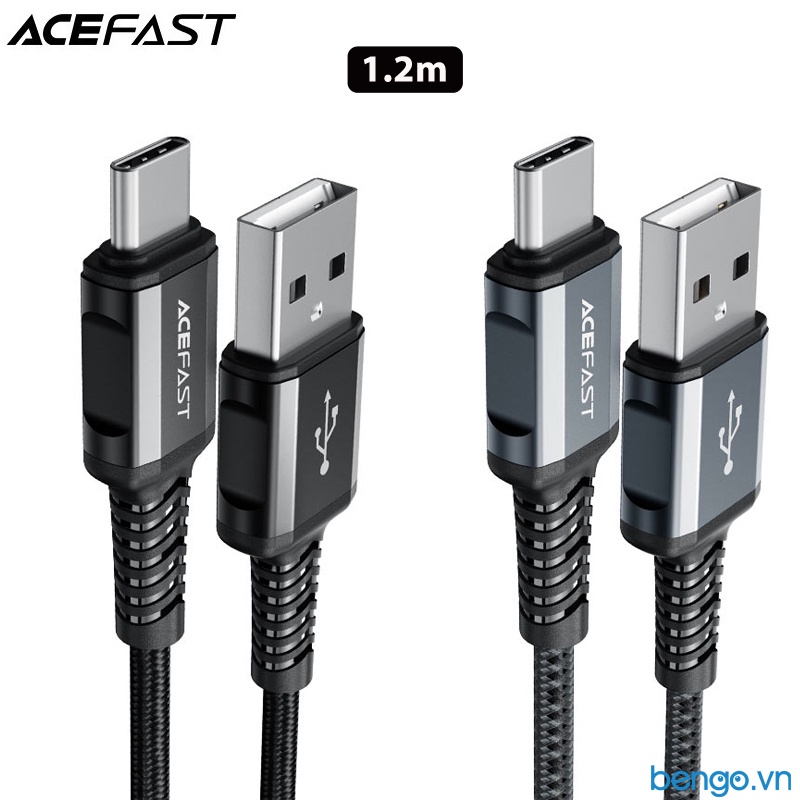 Cáp ACEFAST USB-A To USB-C Đầu Nối Hợp Kim Nhôm Dài 1.2m - C1-04