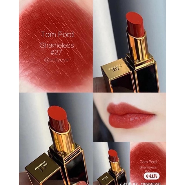 Son Tom Ford 27 Shameless - Đỏ Gạch Nâu