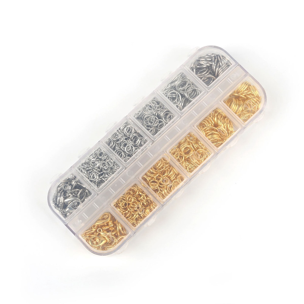 Hộp 600 Vòng Tròn Nhiều Màu Sắc Kích Thước 4mm-12mm