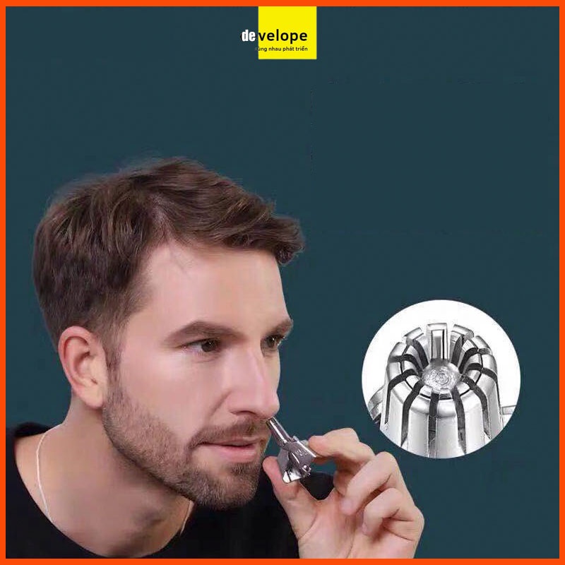 [DEVELOPE] Máy Cắt Tỉa Lông Mũi KERMEI MN- 101 Bằng Thép, Sắc Vình Viễn, Dụng Cụ Cắt Tỉa Lông Mũi Tiện Lợi