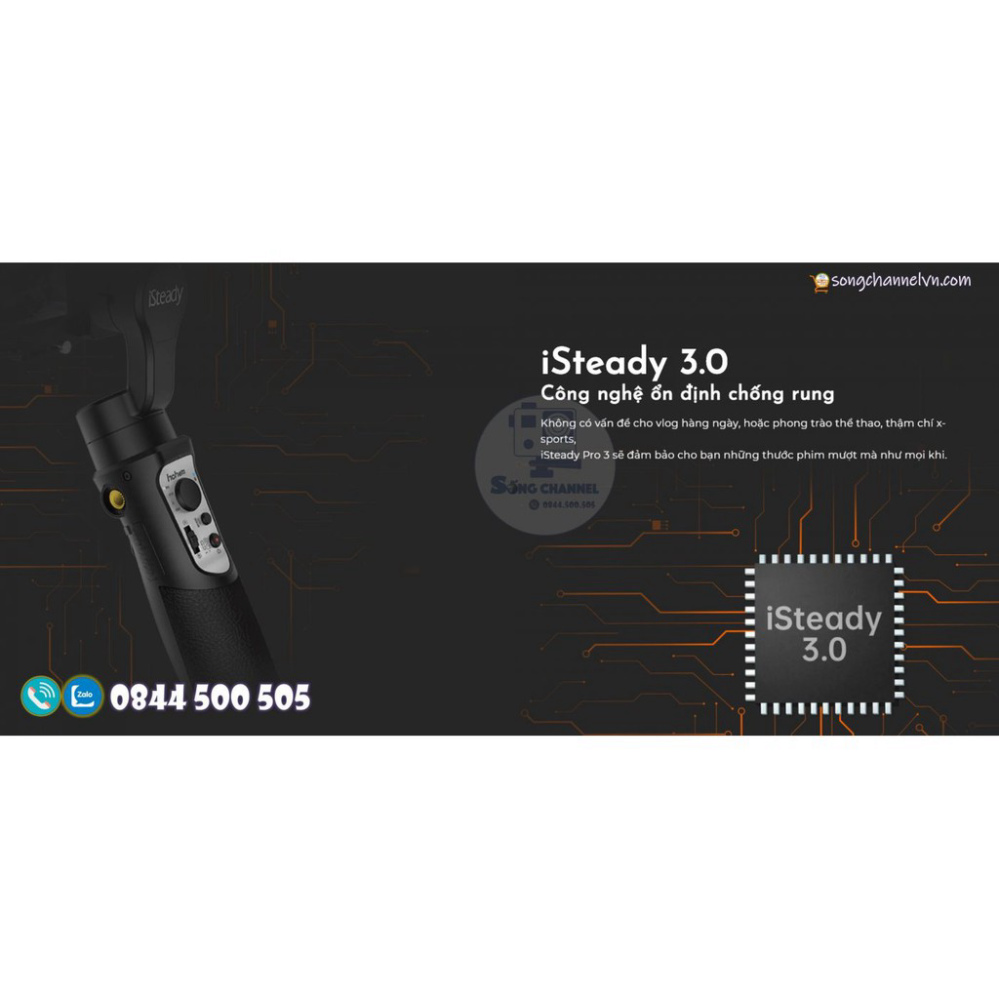 Gimbal Chống Rung Hohem iSteady Pro 3  Sử Dùng Gopro 8/7/6/5/4 - Action Camera [HCM]
