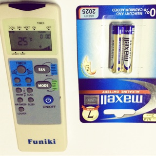 Khiển điều hoà funiki, tặng kèm pin siêu bền 3 năm