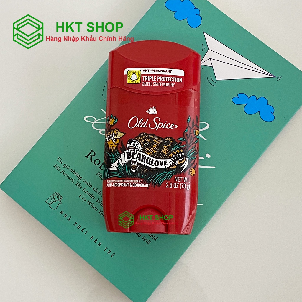 [USA] Sáp khử mùi nam Old Spice Bearglove 73g - HKT Shop