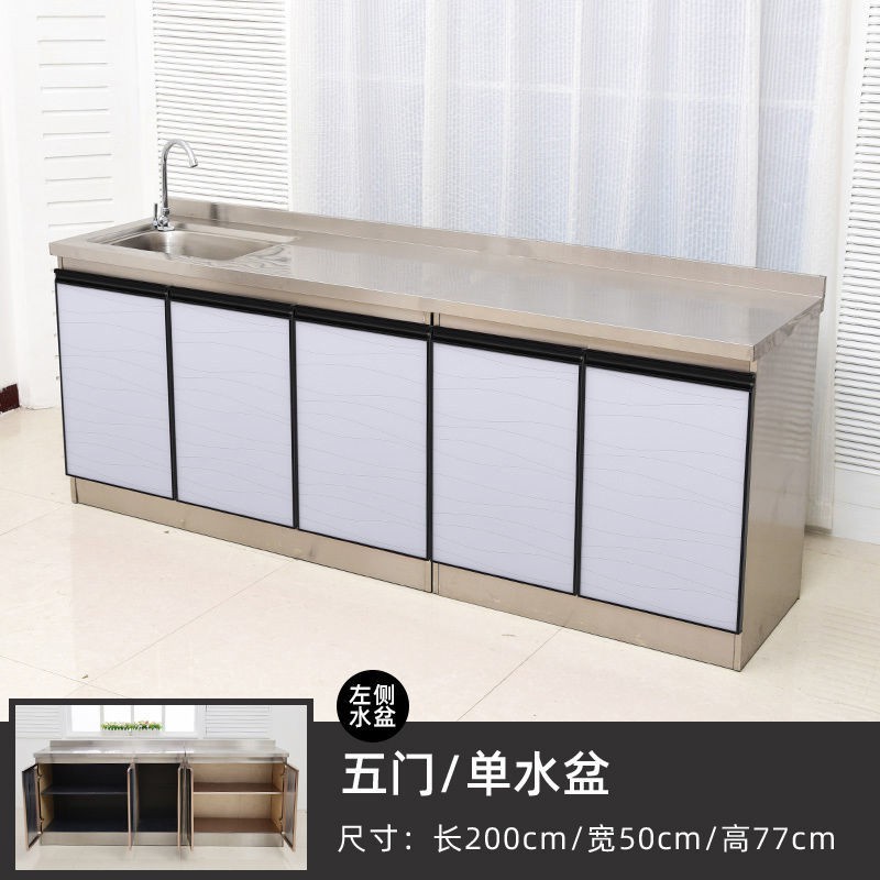 Cho thuê tủ đơn giản nhà bếp chậu inox lắp ghép tiết kiệm cất | BigBuy360 - bigbuy360.vn