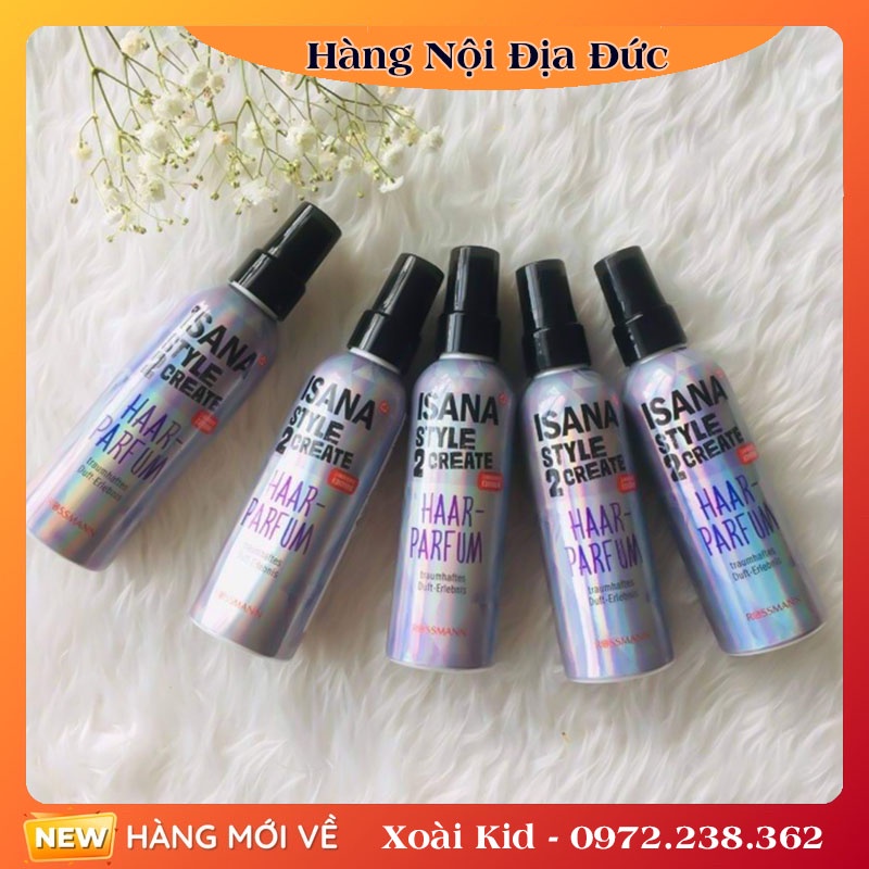 Nước hoa xịt tóc Isana siêu thơm của Đức -Date mới nhất Đủ Bill