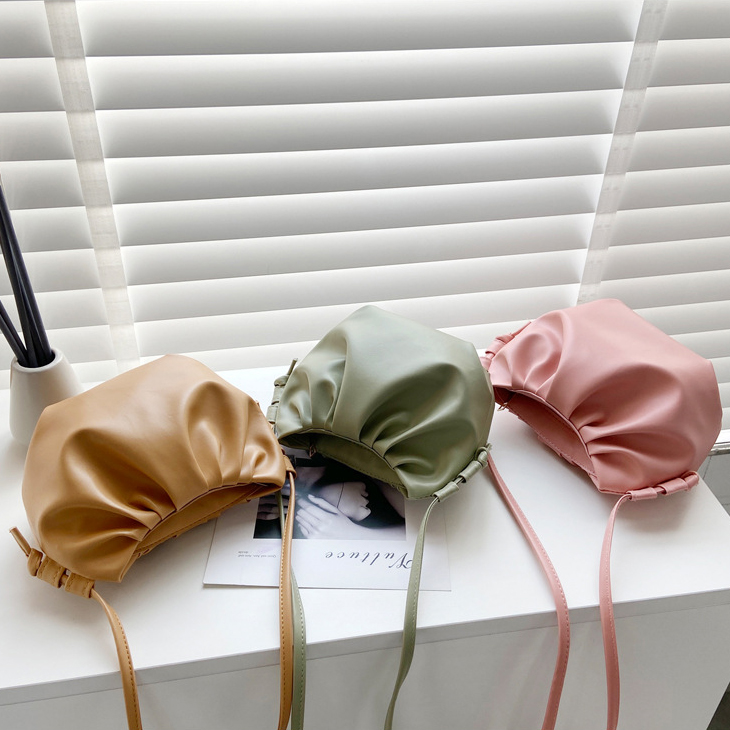 ✨Ready Stock✨Fashion Korean Bag Folding Mini Dumpling Bag Lady Handbag Shoulder Bag B1132