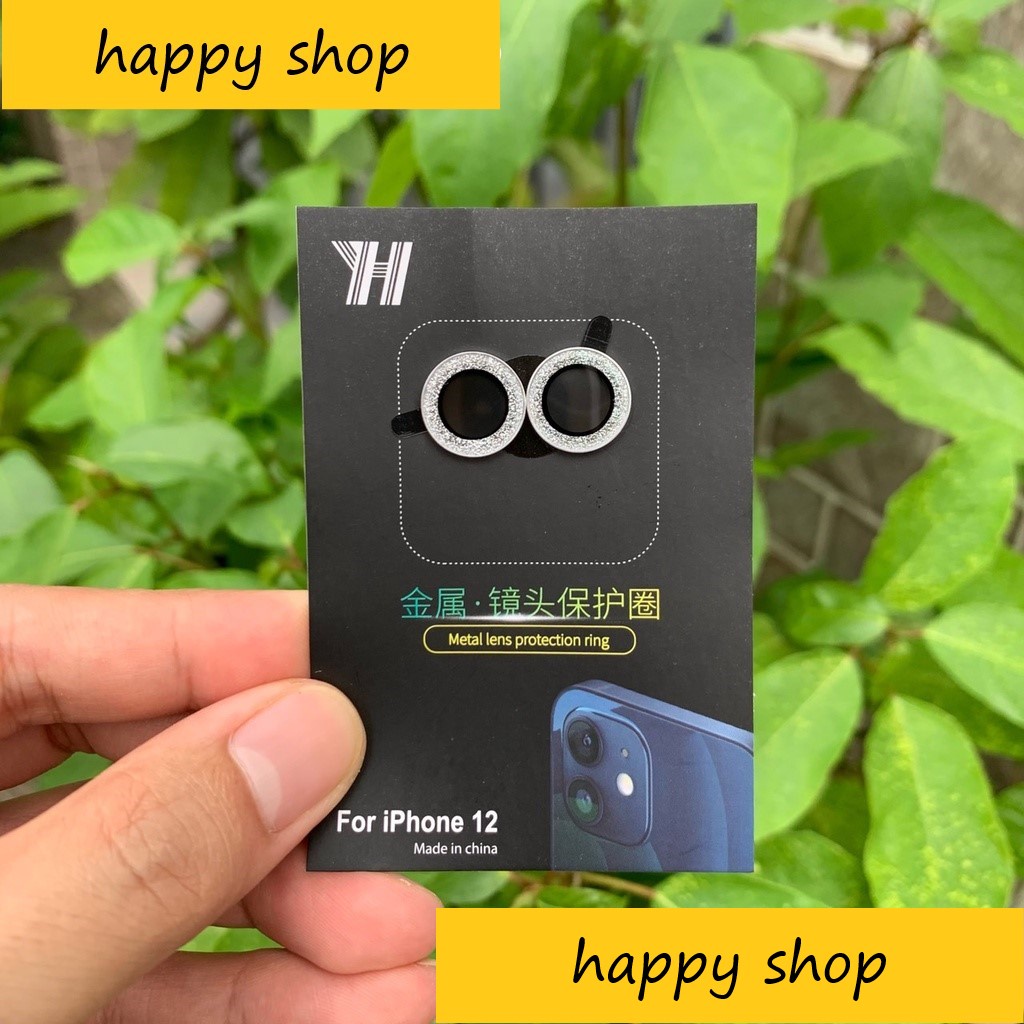 Chống vân tay, Chống mờ camera, Hạn chế bụi - Bộ 2 Vòng Bảo Vệ Camera IP 11 -Xanh, đen, vàng, trắng - Happy Shop.