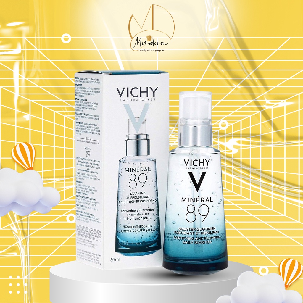 Serum Vichy Mineral 89 dưỡng chất giúp da sáng mịn và căng mượt 50ml