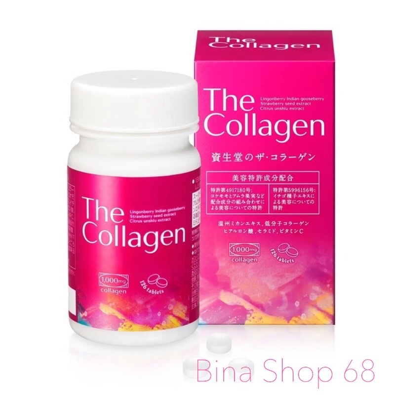 Viên uống trắng da Collagen Shiseido hộp 126 viên chính hãng