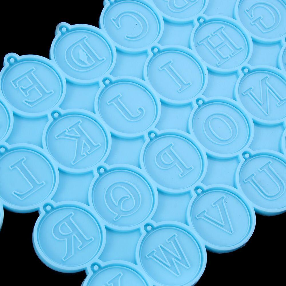JONYE Khuôn Silicone Hình Chữ Cái A-Z Làm Bông Tai Epoxy Resin DIY