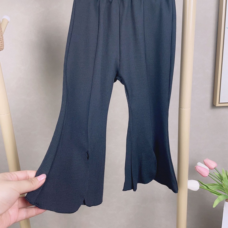 Bộ Áo Tay Phồng Dài Ngang Mắt Cá Chân + Quần Ống Loe Xếp Ly Thời Trang Phong Cách Hàn Quốc Dành Cho Bạn Nữ