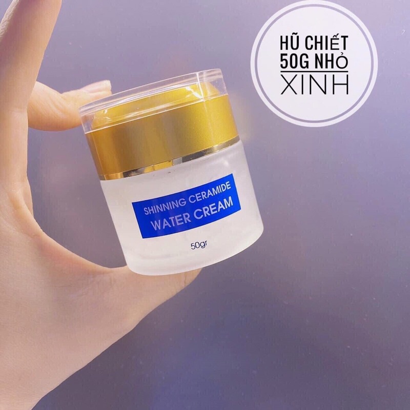 Kem cấp nước AHOHAW dưỡng ẩm , căng bóng làn da - SHINNING CERAMIDE WATER CREAM Chiết 50g