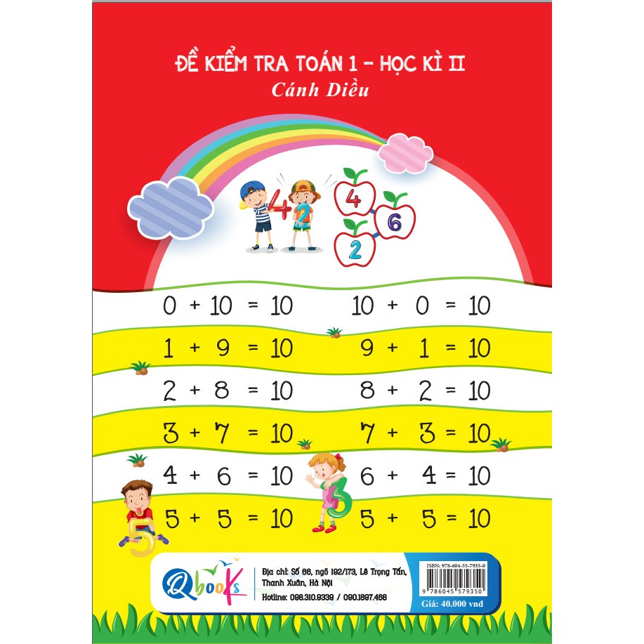 Sách - Đề Kiểm Tra Toán 1 - Cánh Diều - Học Kì 2
