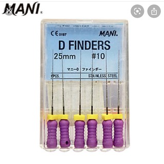 Trâm thăm dò ống tuỷ D Finders Mani Nhật Bản (Vĩ 6 cây)