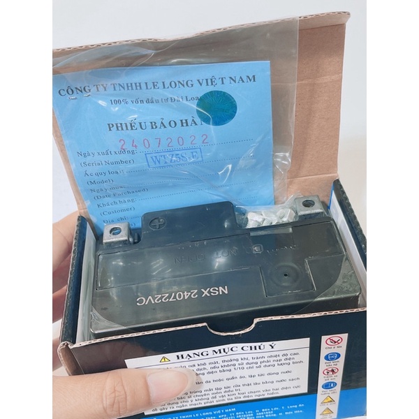 Bình ắc quy 12V 4Ah, bình điện xe máy GLOBE WTZ5S-E  sử dụng xe tay ga đời cũ ko idling stop và xe số đời….