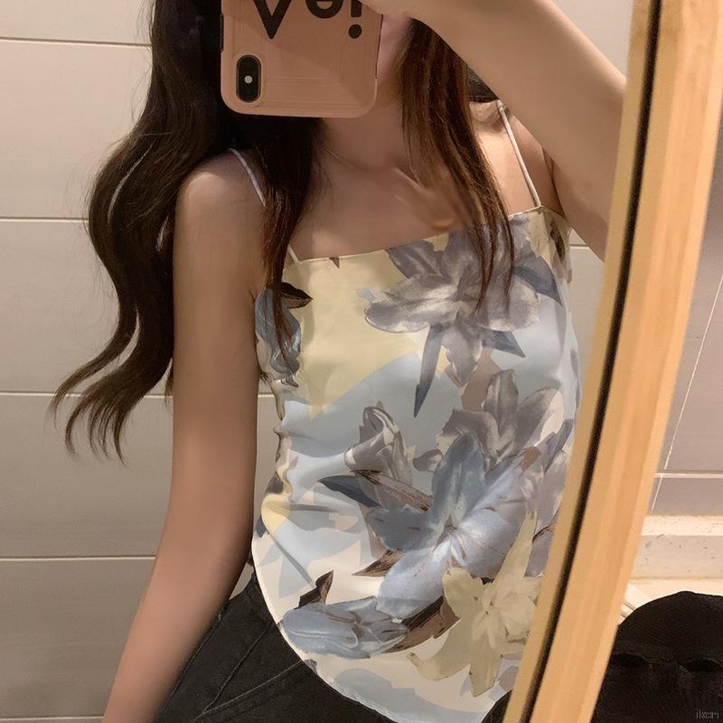 Áo dạng vest vải mỏng lụa chiffon cho nữ có dây đeo/ thiết kế thời trang mùa hè