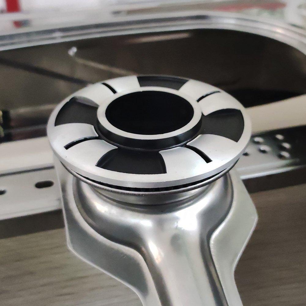 Bếp ga đôi mặt inox Raiden RDB-360C đầu đốt Mol nhôm cao cấp, hệ thống đánh lửa Magneto không lo hư hỏng