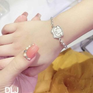 Lắc tay con giáp bạc cho bé