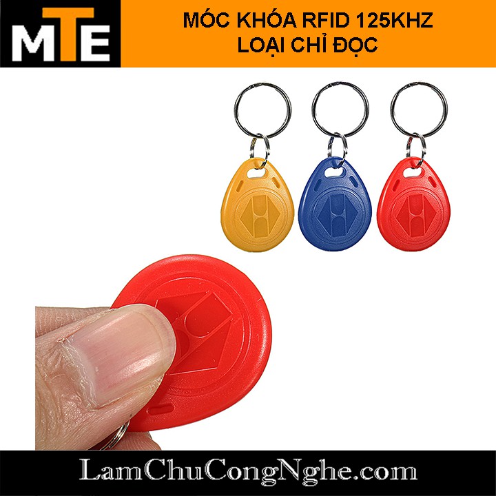 Thẻ từ RFID 125Khz dạng móc khóa (thẻ ID chip TK4100 dùng làm thẻ nhân viên, thang máy ...)