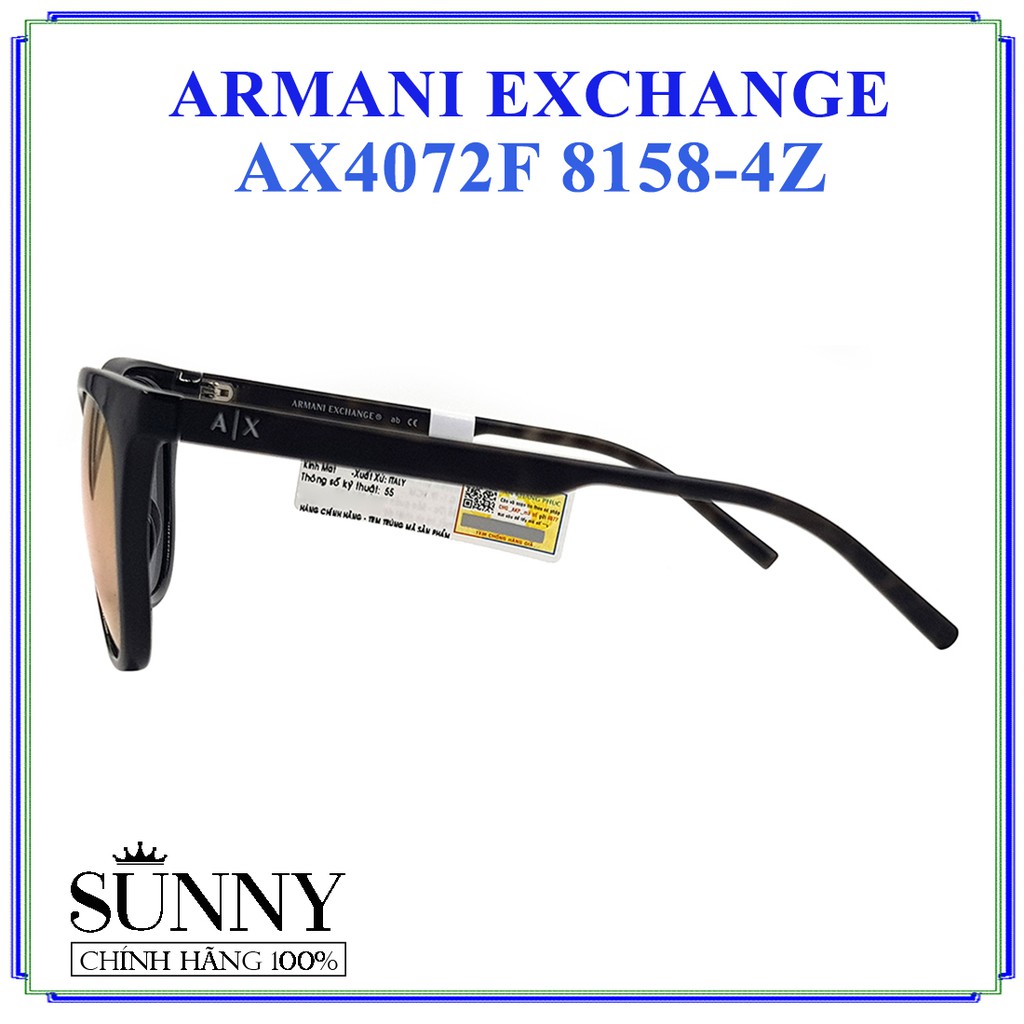 AX4072SF - kính mát Armani Exchange chính hãng Italy, bảo hành toàn quốc