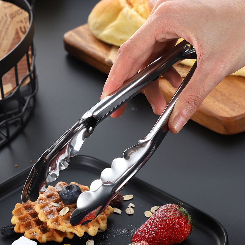 1 Kẹp gắp thức ăn mini bằng thép không gỉ
