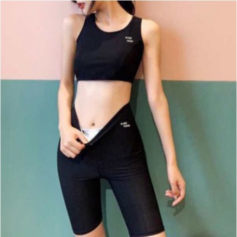 Quần gym sinh nhiệt đùi ngố giảm béo giảm eo tan mỡ [MEOW Corset]