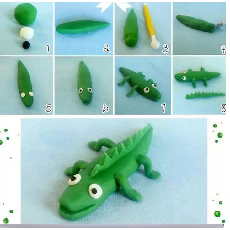 Hộp đất sét nặn hình 18 màu - tặng kèm khuôn nặn hình cho bé