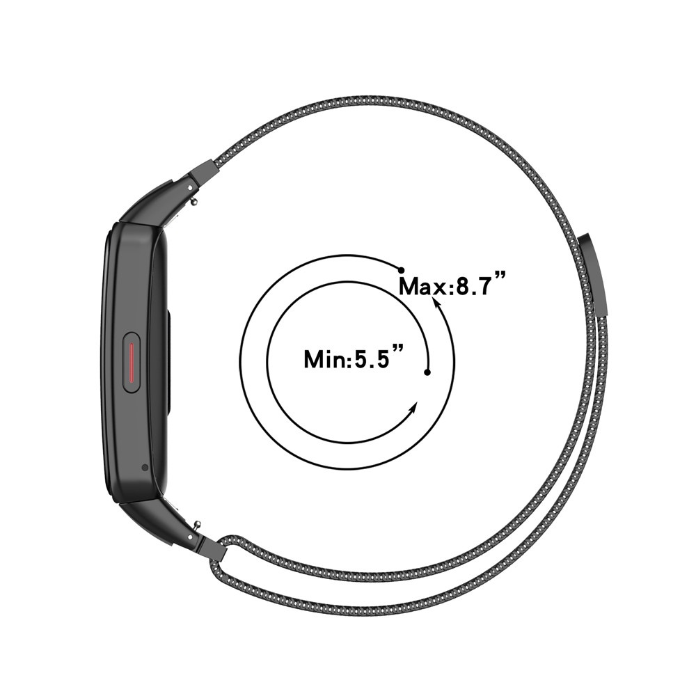 Dây đeo Milanese bằng thép không gỉ cho đồng hồ thông minh Huawei Band 6 Honor Band 6